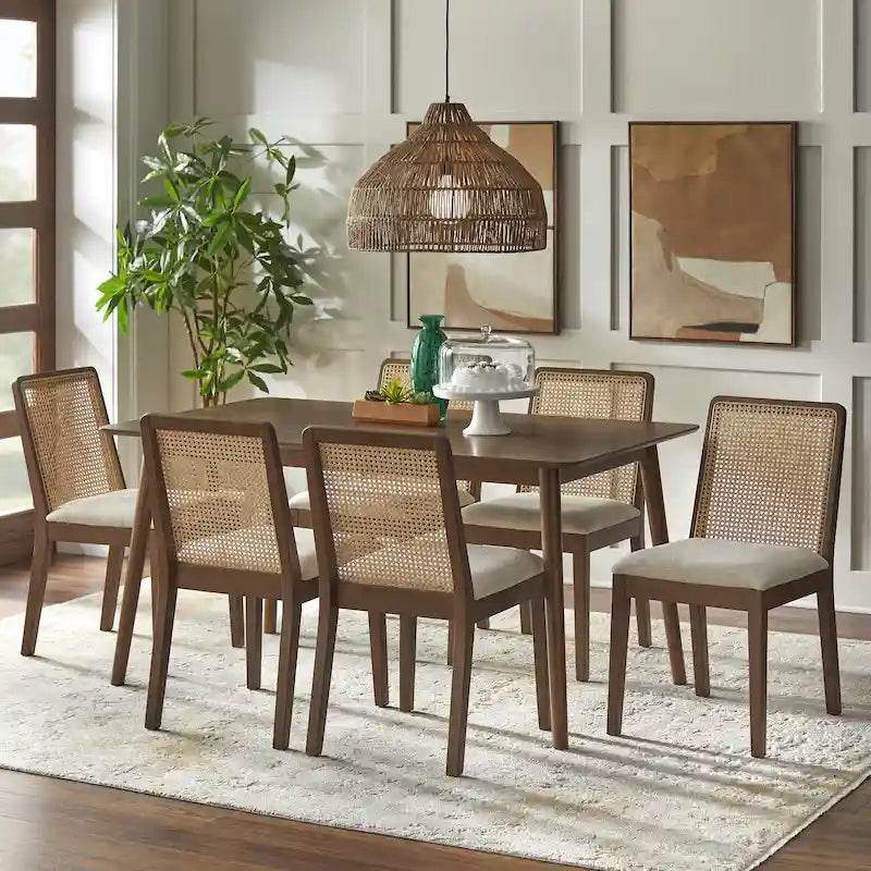 Ensemble de salle à manger en canne Newington Simple Living