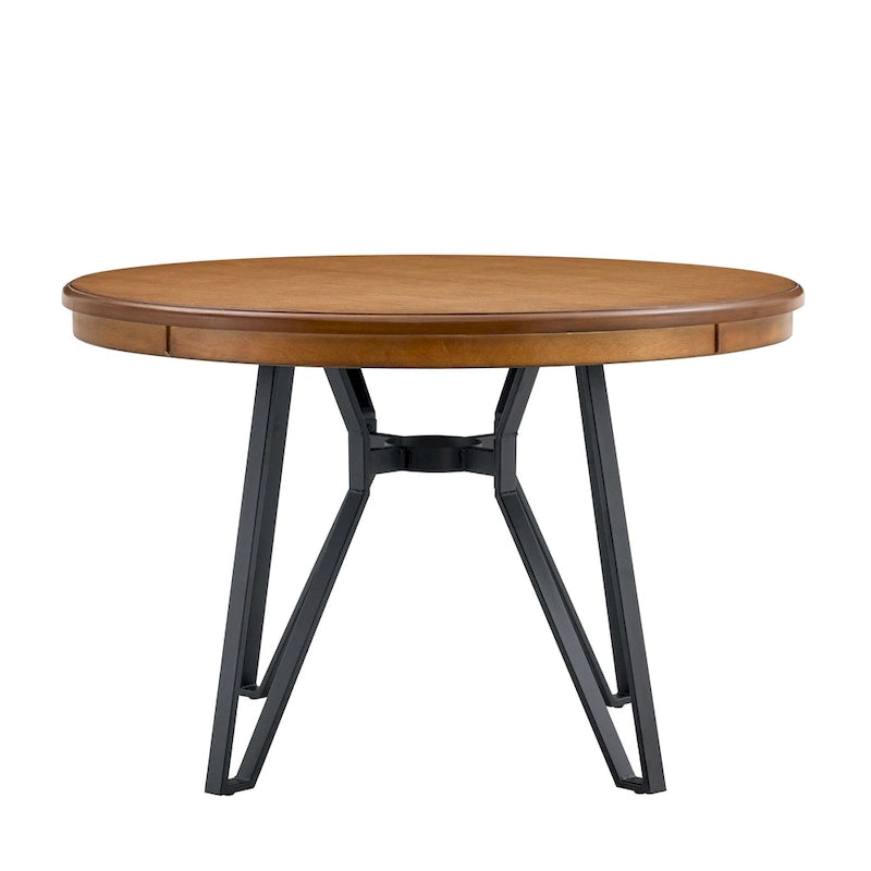 Ensemble de salle à manger 5 pièces en tissu Cortina et hévéa de Christopher Knight Home