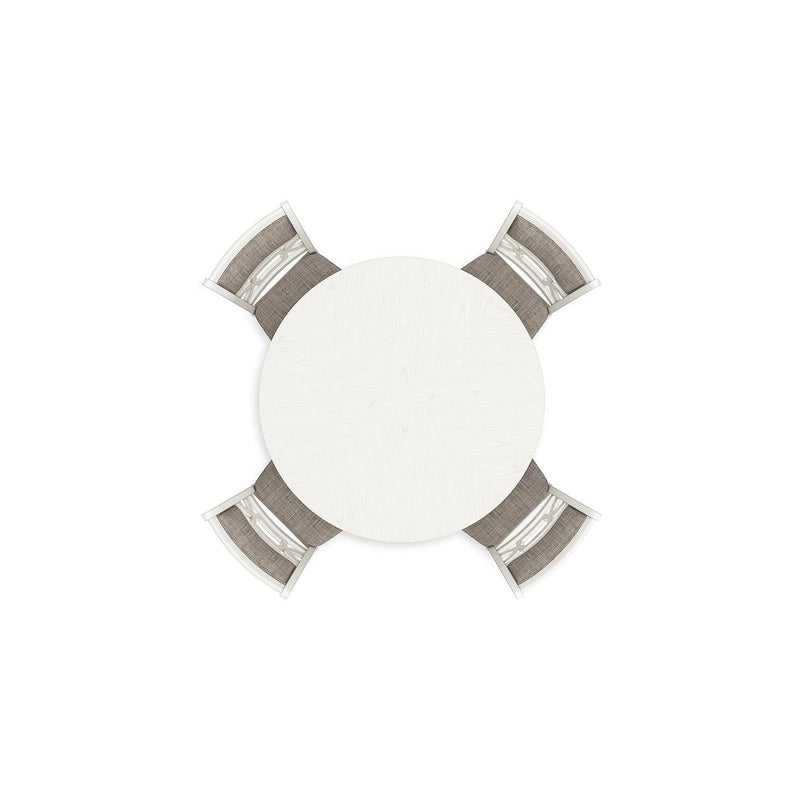 Signature Design by Ashley Ensemble de table de salle à manger Erinberg blanc/gris (5 pièces)