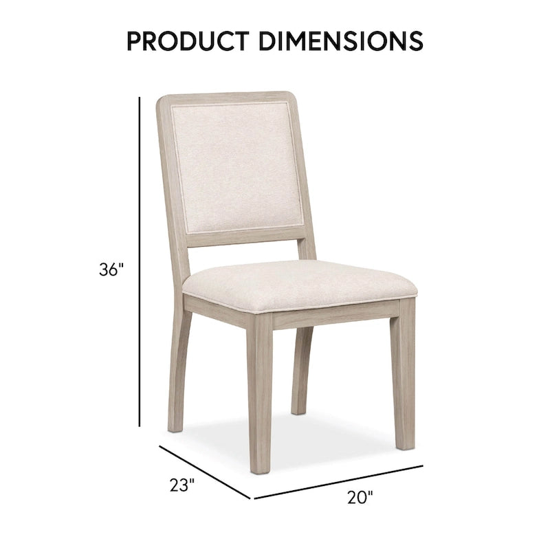 Ensemble de salle à manger 7 pièces en bois de chêne naturel Billet Modern de Furniture of America