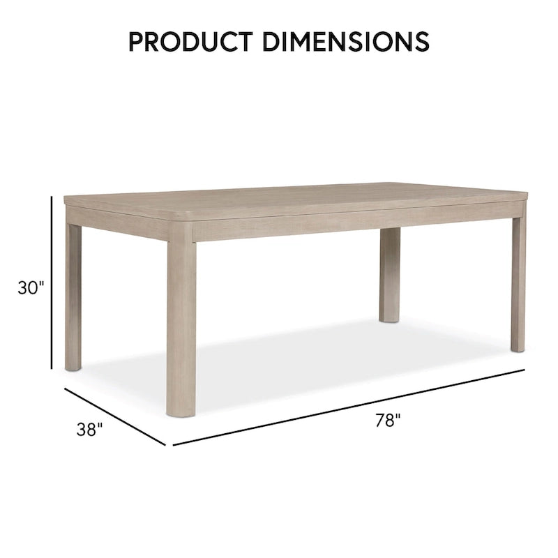 Ensemble de salle à manger 7 pièces en bois de chêne naturel Billet Modern de Furniture of America