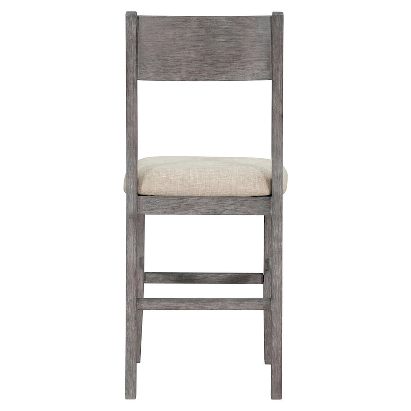 Ensemble de salle à manger 5 pièces à hauteur de comptoir, ensemble de table de cuisine en bois massif avec table à manger rectangulaire et 4 chaises de salle à manger