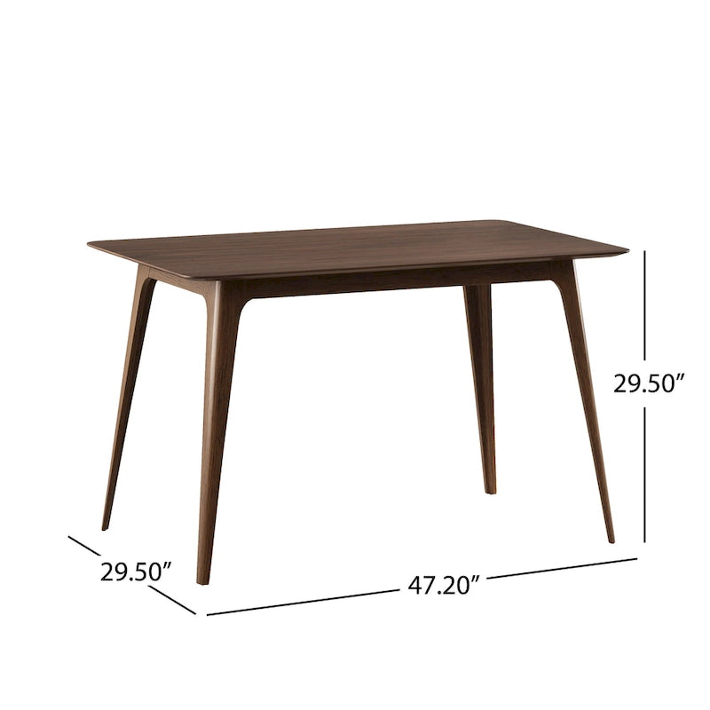 Ensemble de salle à manger 5 pièces, ensemble de cuisine avec table à manger à cadre en bois et 4 chaises rembourrées pour salle à manger de restaurant