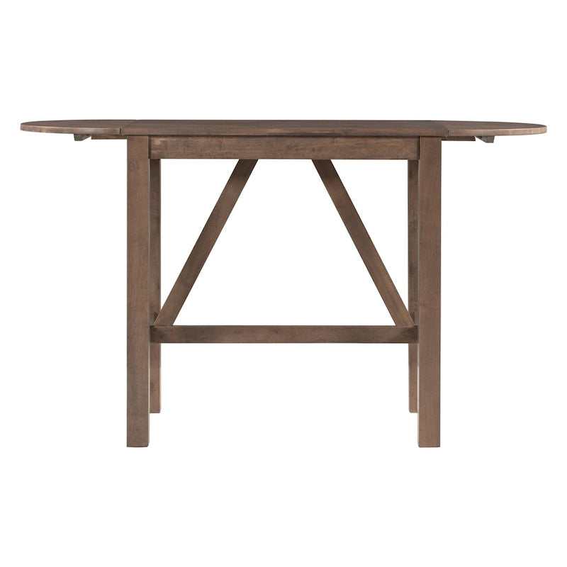 Ensemble de salle à manger rustique 3 pièces avec abattant et 2 chaises