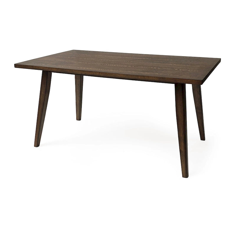 Ensemble de salle à manger 7 pièces de style Mid-Century avec table rectangulaire et 6 chaises