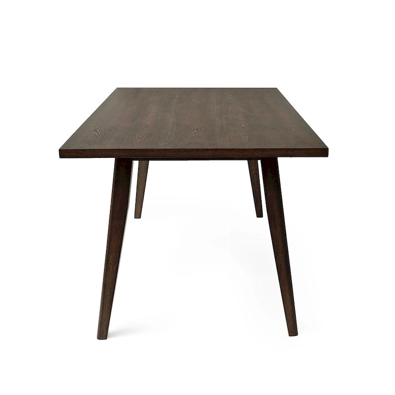 Ensemble de salle à manger 7 pièces de style Mid-Century avec table rectangulaire et 6 chaises