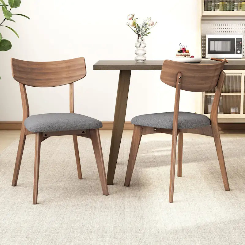 Ensemble de salle à manger 7 pièces de style Mid-Century avec table rectangulaire et 6 chaises