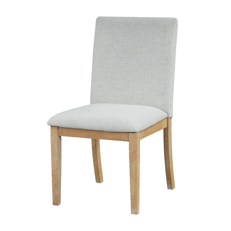 Ensemble de salle à manger rustique 7 pièces avec table extensible et 6 chaises