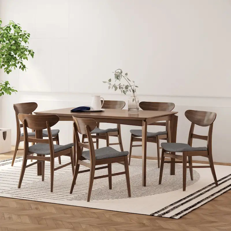 Ensemble de salle à manger 7 pièces Amesbury Wood par Christopher Knight Home