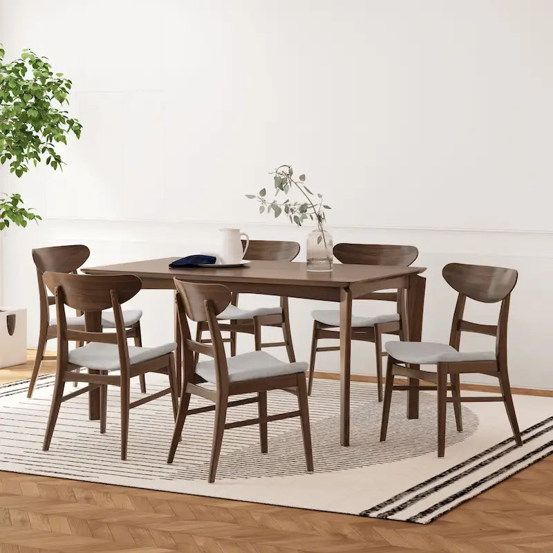 Ensemble de salle à manger 7 pièces Amesbury Wood par Christopher Knight Home