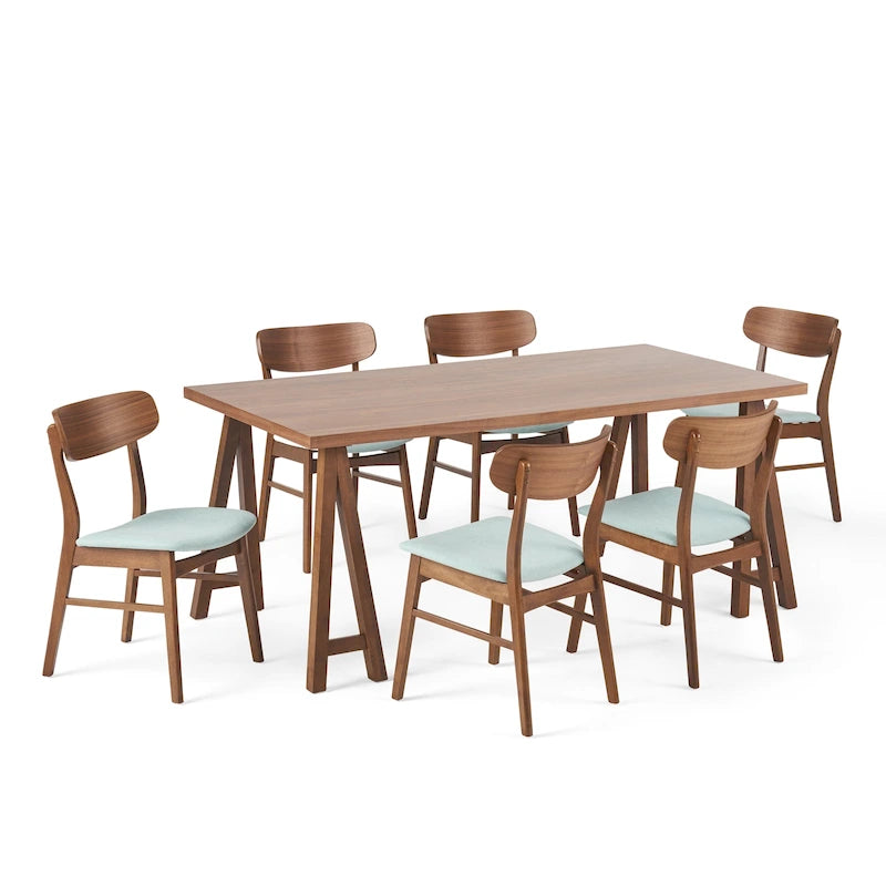 Ensemble de salle à manger luxueux 7 pièces Mid-Century Modern par Christopher Knight Home