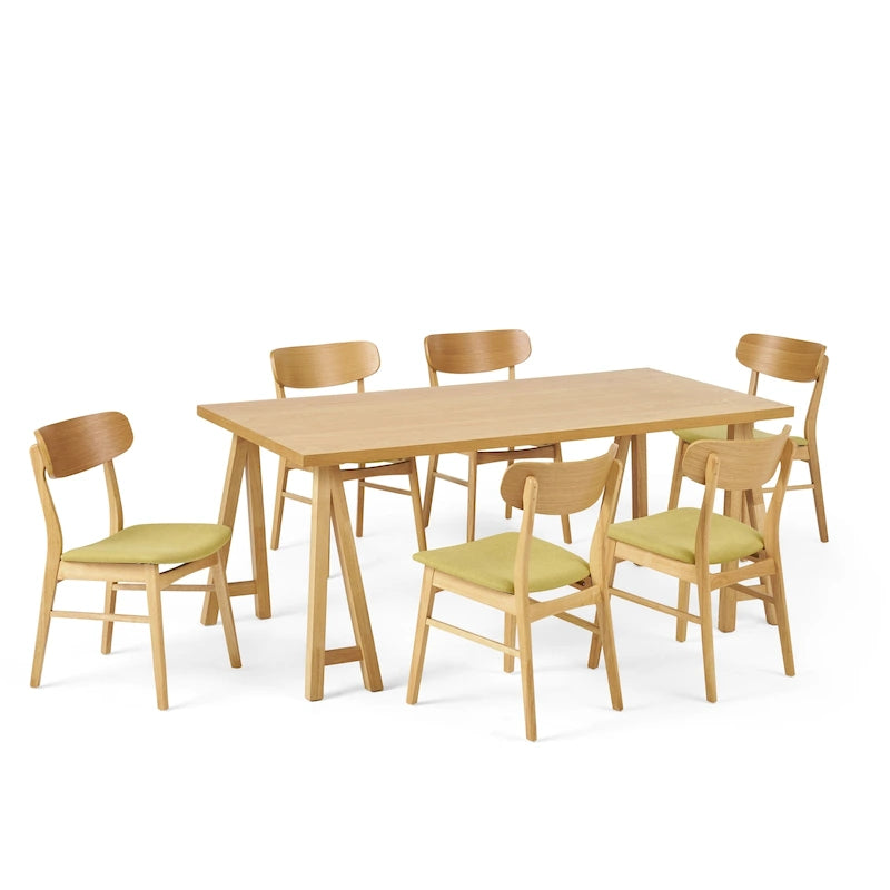 Ensemble de salle à manger luxueux 7 pièces Mid-Century Modern par Christopher Knight Home