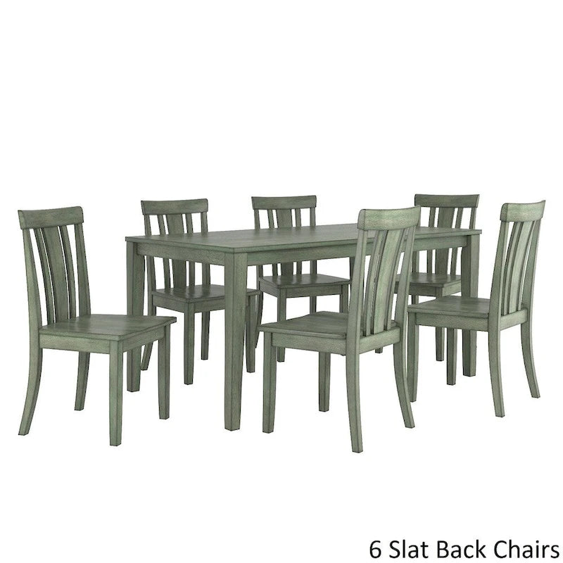 Ensemble de salle à manger rectangulaire Wilmington II 152 cm vert sauge antique par iNSPIRE Q Classic