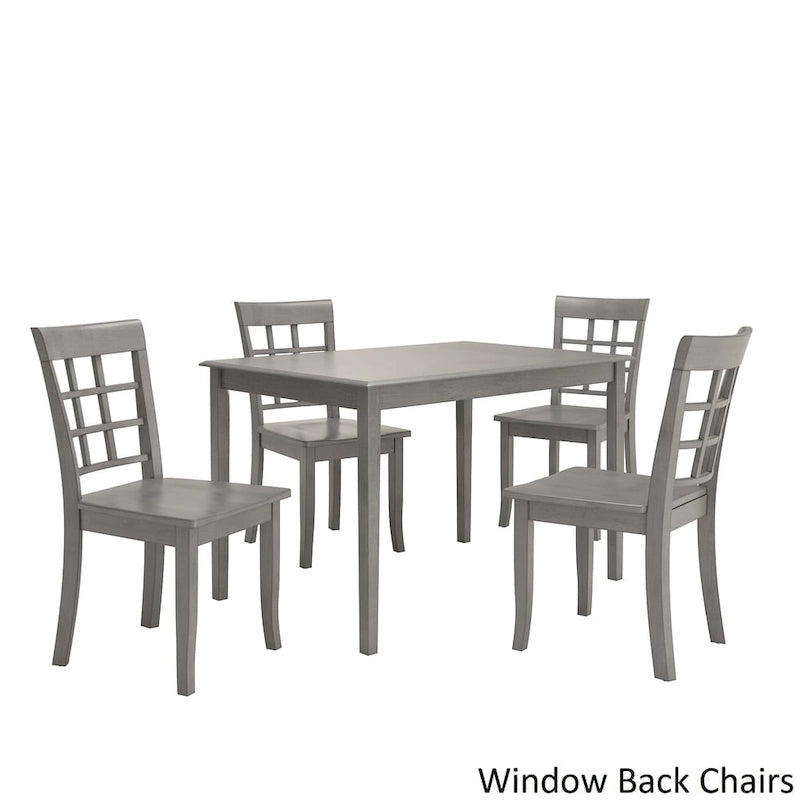 Ensemble de salle à manger rectangulaire 5 pièces Wilmington II 48 pouces gris antique par iNSPIRE Q Classic