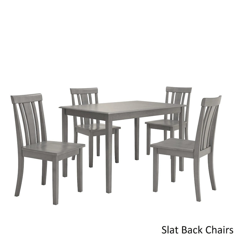 Ensemble de salle à manger rectangulaire 5 pièces Wilmington II 48 pouces gris antique par iNSPIRE Q Classic