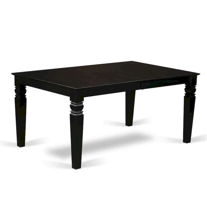 Ensemble de salle à manger East West Furniture avec table en bois et chaises Parsons en tissu de lin (nombre de pièces et finition au choix)