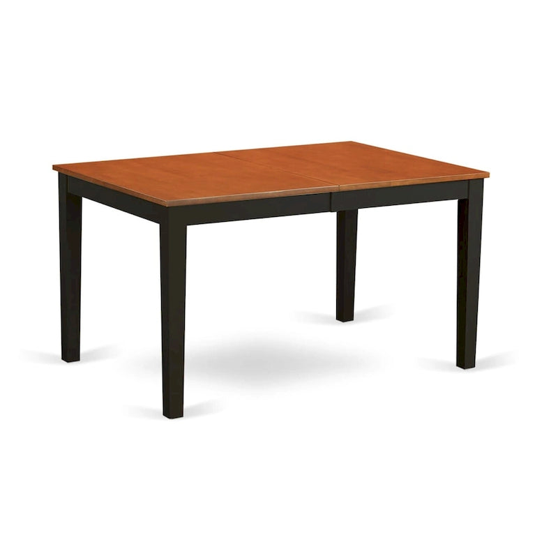 East West Furniture – Ensemble de salle à manger comprenant une table rectangulaire et des chaises de salle à manger avec un banc (options de type d'assise des chaises)