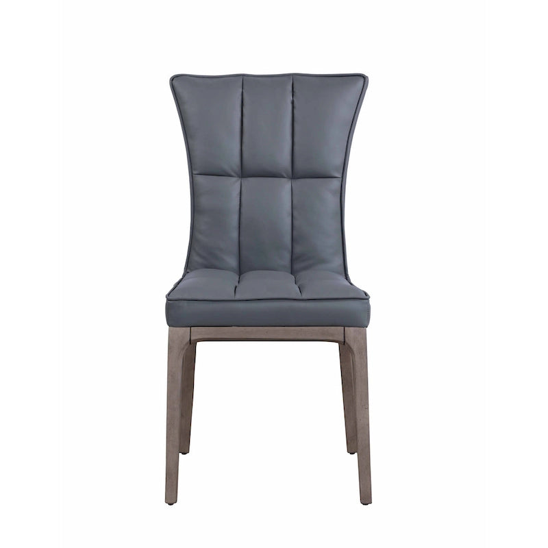 Ensemble de salle à manger Somette 5 pièces avec table ronde en verre, base en acrylique et 4 chaises latérales capitonnées