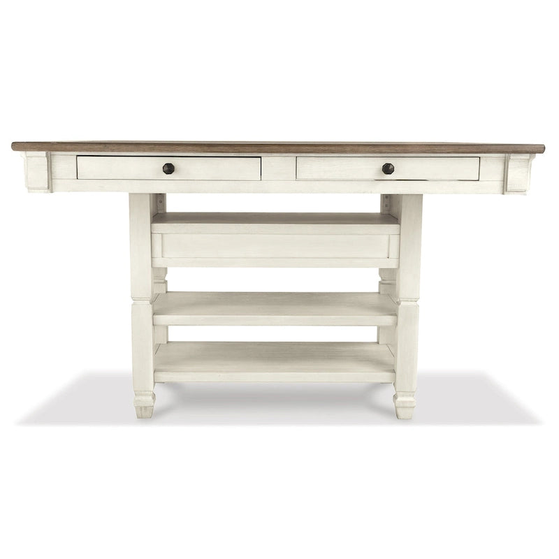 Ensemble salle à manger 7 pièces hauteur comptoir Bolanburg blanc antique/marron Signature Design by Ashley