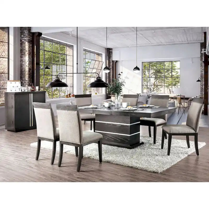 Ensemble de salle à manger 7 pièces Shatterley marron contemporain par Furniture of America
