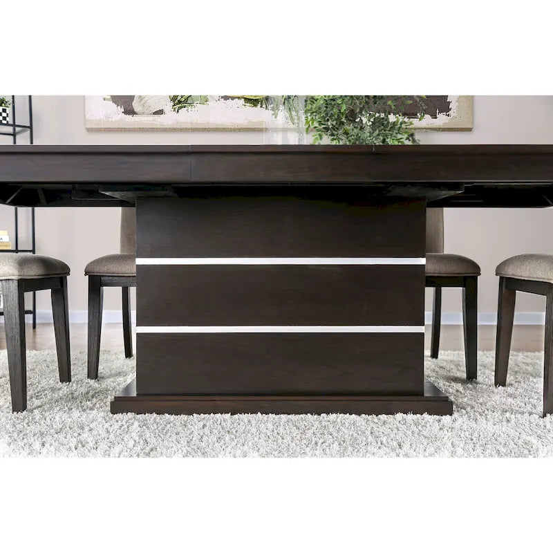 Ensemble de salle à manger 7 pièces Shatterley marron contemporain par Furniture of America