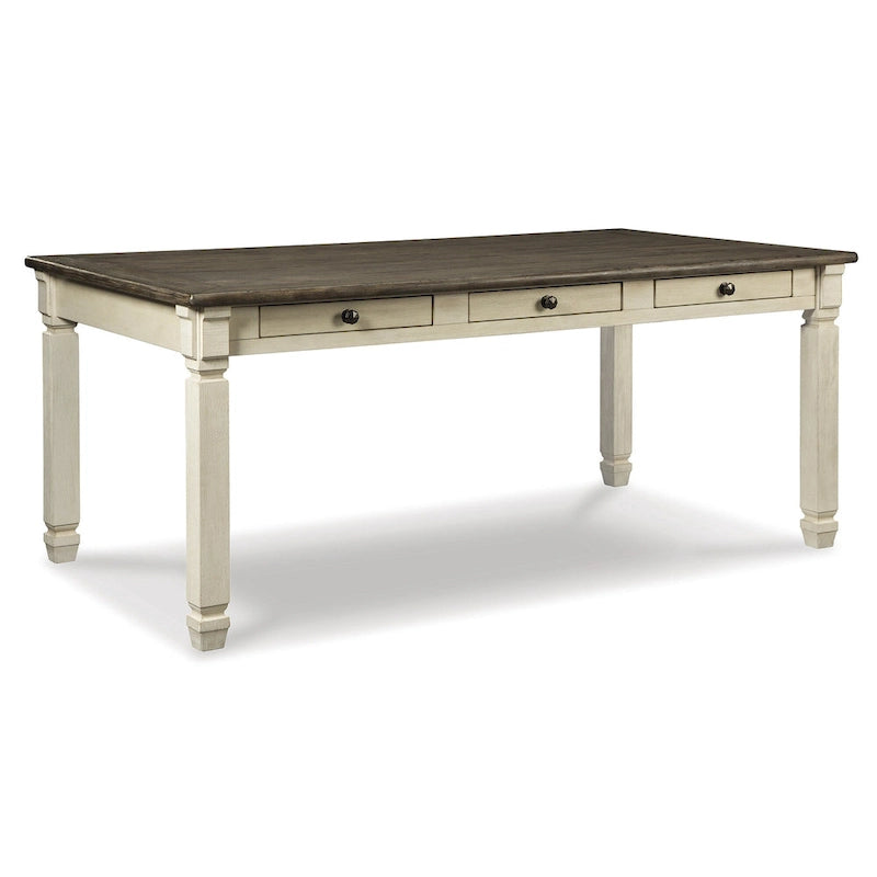 Signature Design by Ashley Bolanburg Ensemble de salle à manger 7 pièces blanc antique/marron