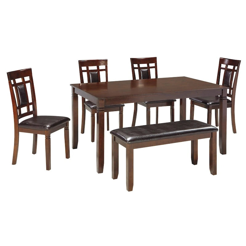 Bennox Brown 6-piece Dining Room Table Set