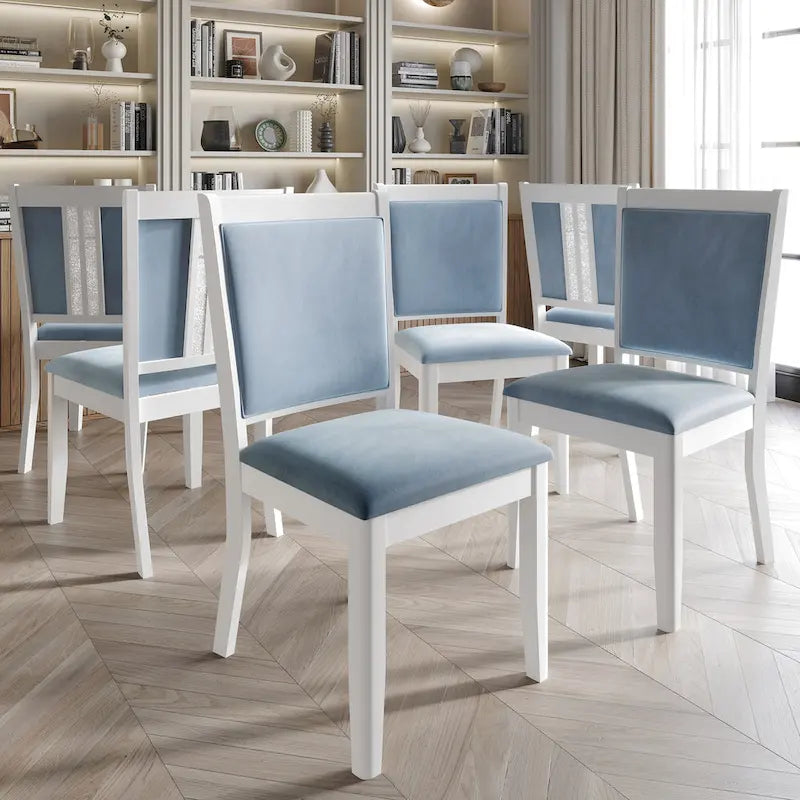 Ensemble de salle à manger 7 pièces CraftPorch Luxurious Crystal Diamond Strip