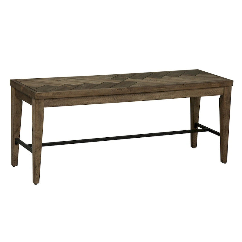 Horizons Caramel Rustique avec Effet Vieilli Scie 6 Pièces Table Rectangulaire