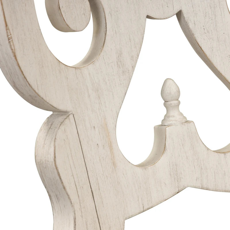 Ensemble de 7 pièces de table à tréteaux de ferme revisitée, blanc antique