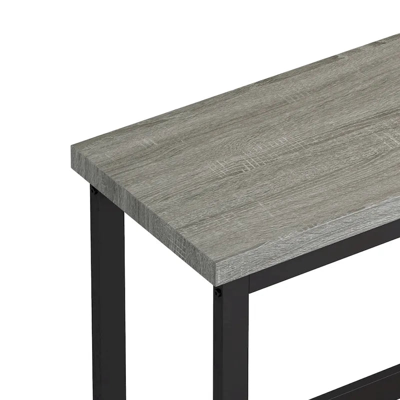 Table de salle à manger extra longue avec 3 tabourets de bar