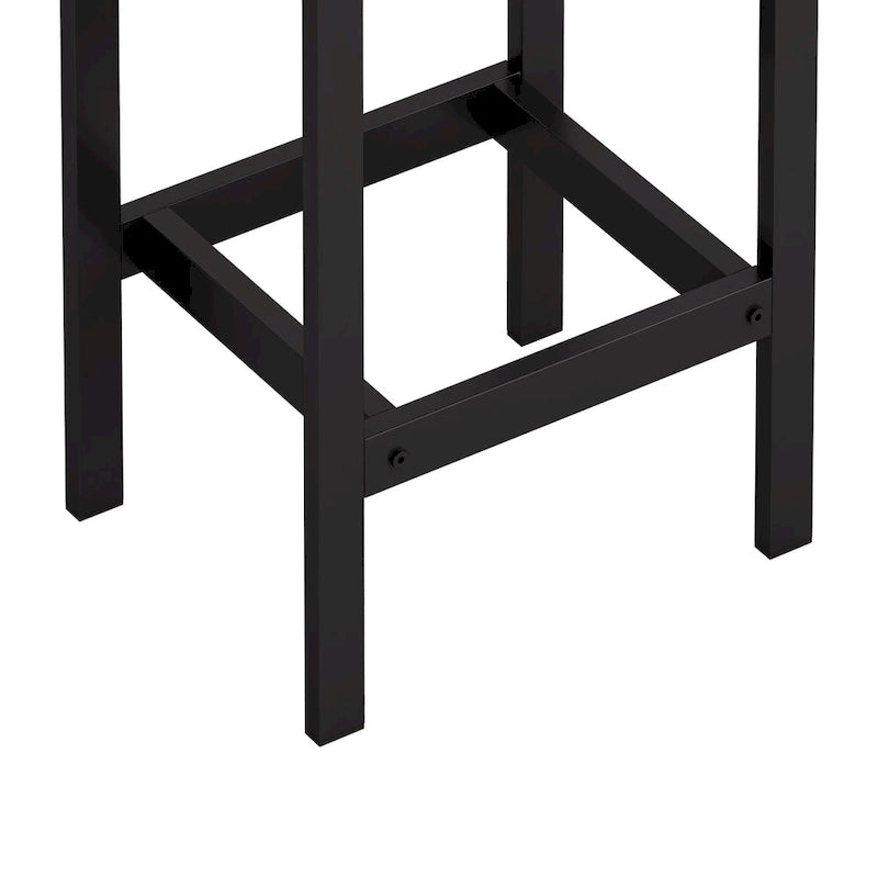 Table de salle à manger extra longue avec 3 tabourets de bar