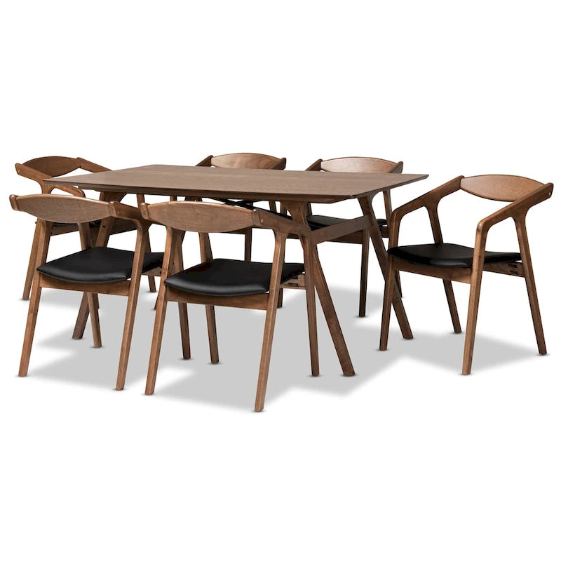 Ensemble de salle à manger 7 pièces Harland Mid-Century Modern