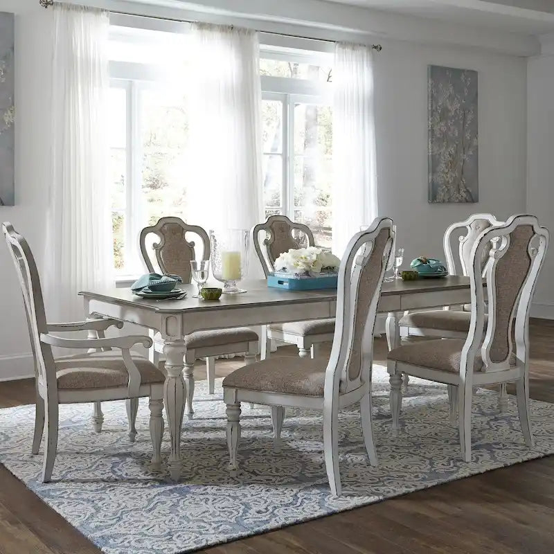 Ensemble de table rectangulaire 7 pièces Magnolia Manor