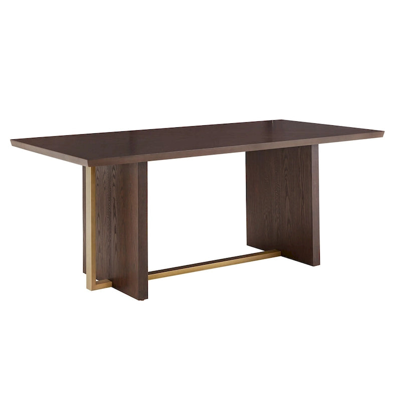 Ensemble de salle à manger Andrea Espresso et Velvet 7 pièces par iNSPIRE Q Modern