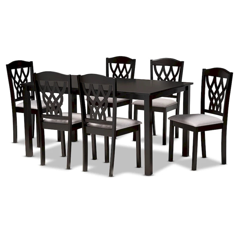 Ensemble de salle à manger Salem moderne et contemporain 7 pièces en bois