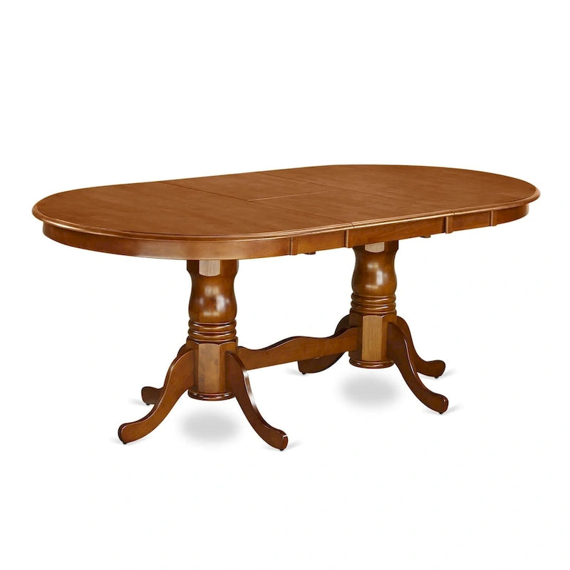 Ensemble de table East West Furniture comprenant une table ovale avec rallonge papillon et des chaises de salle à manger (options de type d'assise de chaise)
