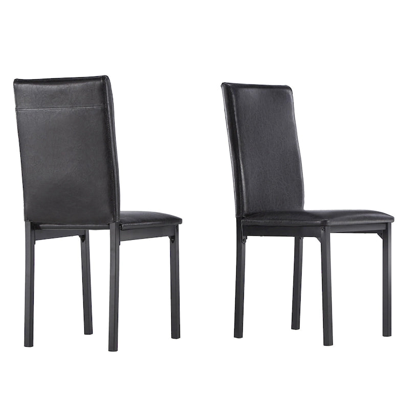 Ensemble de salle à manger 5 pièces en métal et faux marbre Darcy par iNSPIRE Q Bold