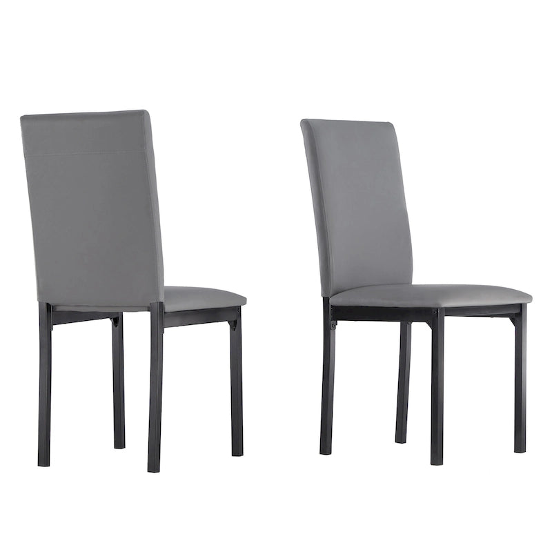 Ensemble de salle à manger 5 pièces en métal et faux marbre Darcy par iNSPIRE Q Bold