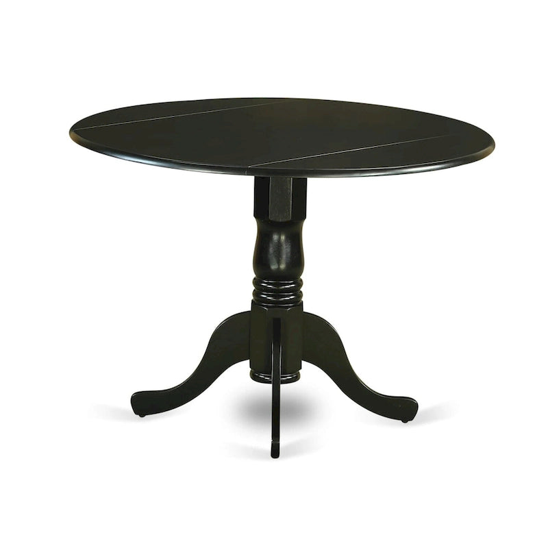 East West Furniture Ensemble dînette 3 pièces Comprend une table à manger ronde et 2 chaises de salle à manger (choix de finitions)