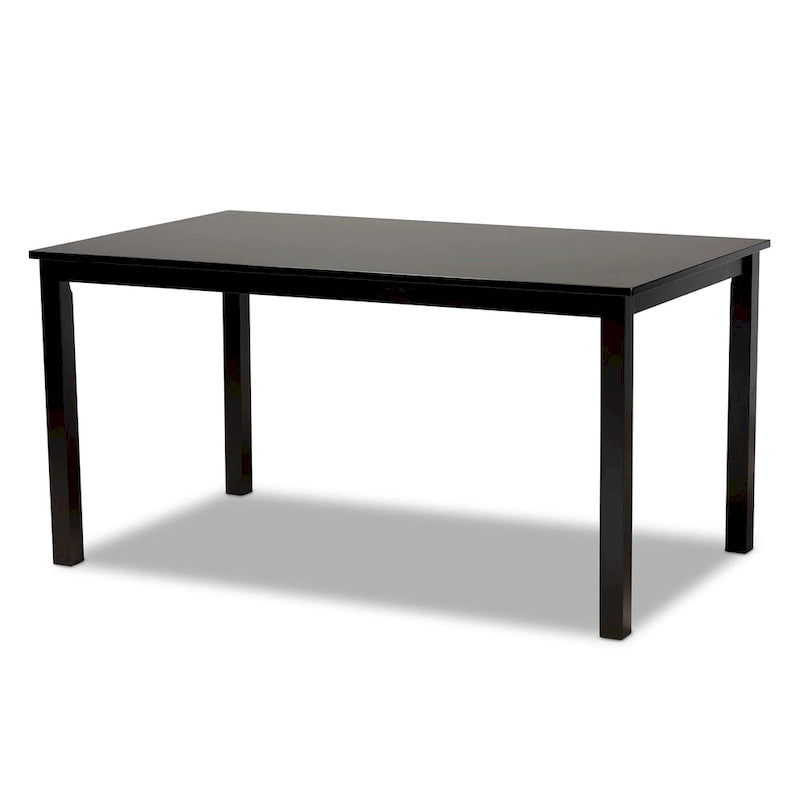 Ensemble de salle à manger 7 pièces Caron moderne et contemporain en bois rembourré