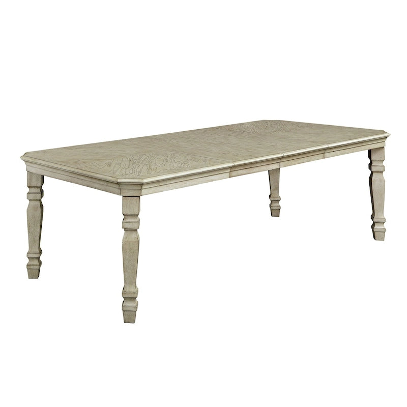 Ensemble de salle à manger 9 pièces Tani Traditional White Wood par Furniture of America