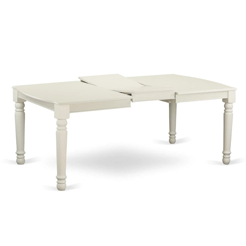 Ensemble de salle à manger East West Furniture - une table de cuisine rectangulaire et des chaises de dînette, blanc lin (option de pièces)