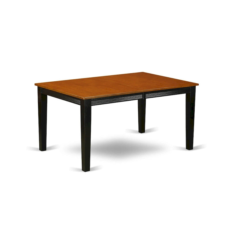Ensemble de salle à manger East West Furniture – Table de salle à manger rectangulaire et chaises de cuisine, noir et cerise (option pièces)
