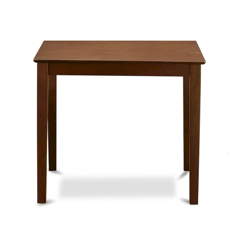 East West Furniture Ensemble de salle à manger 5 pièces hauteur comptoir - une table carrée et 4 chaises de cuisine, Acajou (Options de type d'assise)