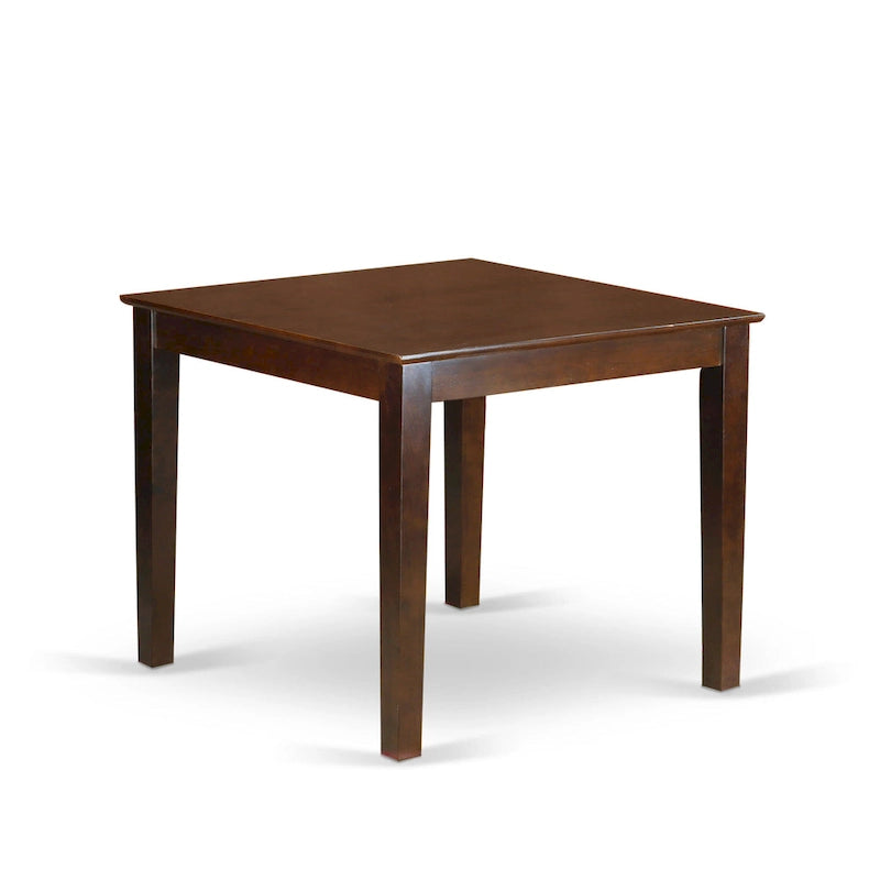 Ensemble de salle à manger East West Furniture comprenant une table de cuisine carrée et des chaises de salle à manger, Acajou