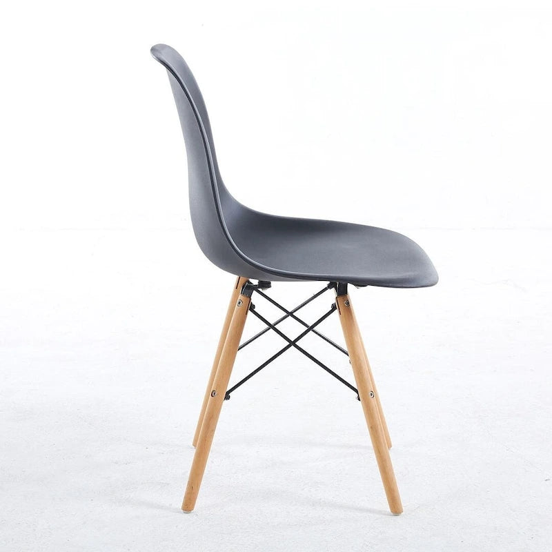Ensemble table à manger ronde pour 4 personnes, table à manger moderne 5 pièces avec 4 chaises