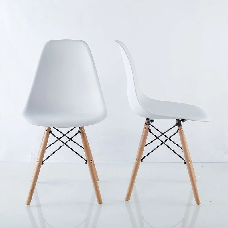 Ensemble table à manger ronde pour 4 personnes, table à manger moderne 5 pièces avec 4 chaises