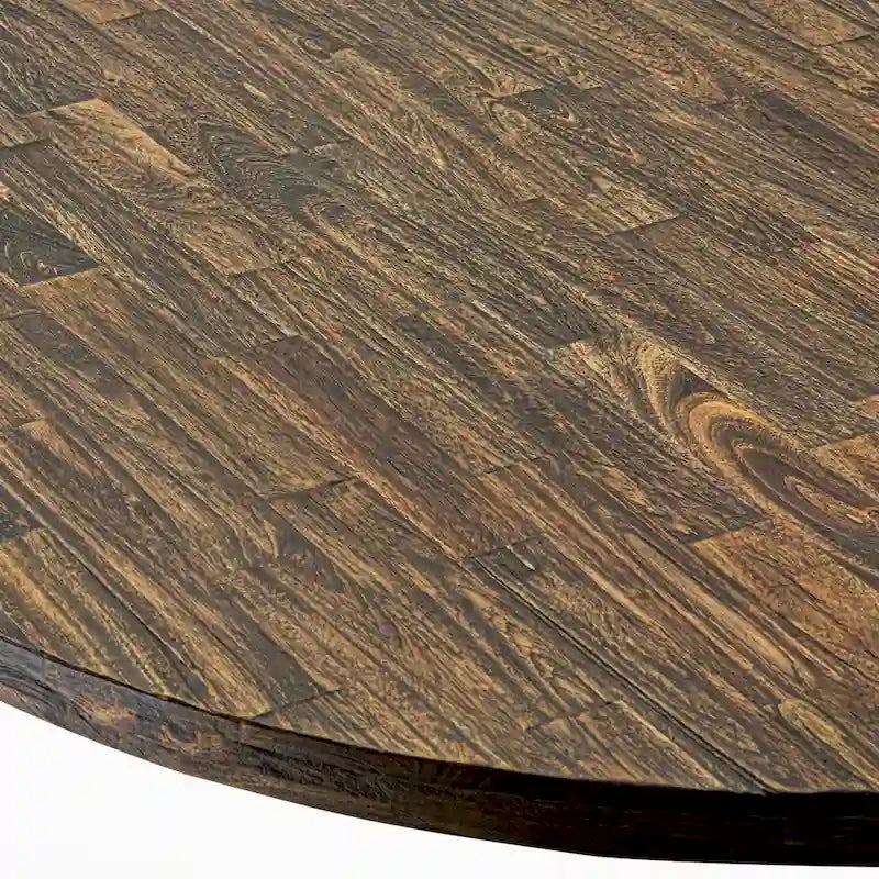 Ensemble de salle à manger East West Furniture - une table de salle à manger et des chaises en tissu Limelight Linen, Distressed Jacobean (option de pièces)