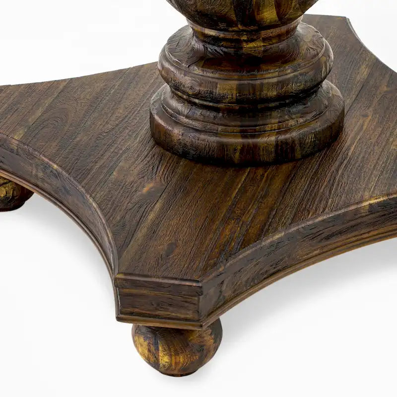 Ensemble de salle à manger East West Furniture - une table de salle à manger et des chaises en tissu Limelight Linen, Distressed Jacobean (option de pièces)